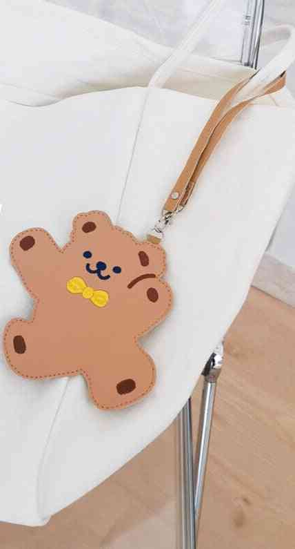 Children Student Bus Card Case, Cute Bear Luggage Tag Women Bag Accessories