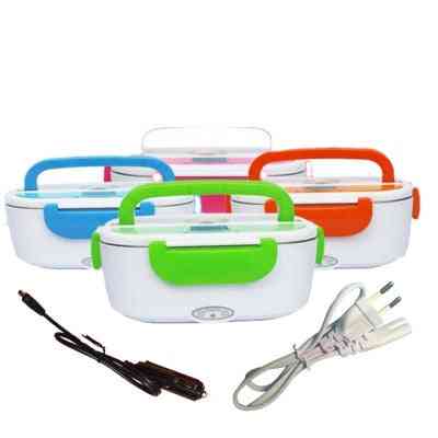 Dual Use Car Heating Lunch Box Thermostat Food Warmer Container Mini Rice Cooker