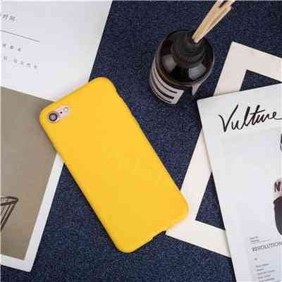Otporna na udarce, mekana luksuzna silikonska tanka futrola za telefon meke boje za iphone set-6