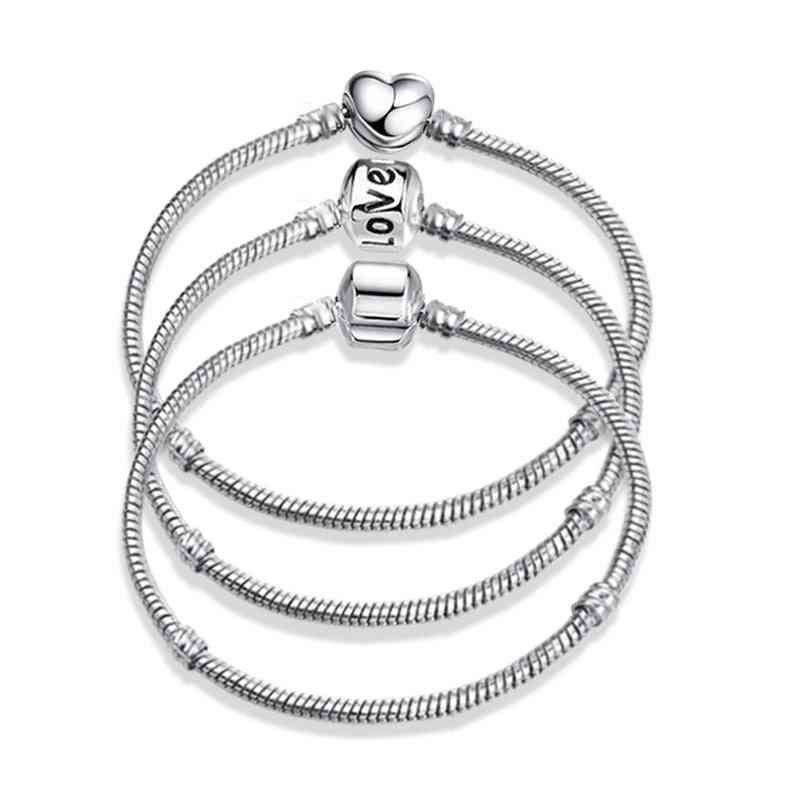 Charm Bracelet, Alloy Snake Chain Basic Bracelets For Fashion Women
