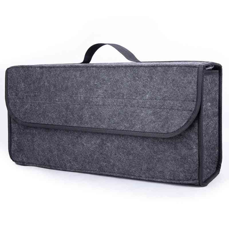 Portable Foldable Car Trunk Organizer Felt Cloth Storage Box Case