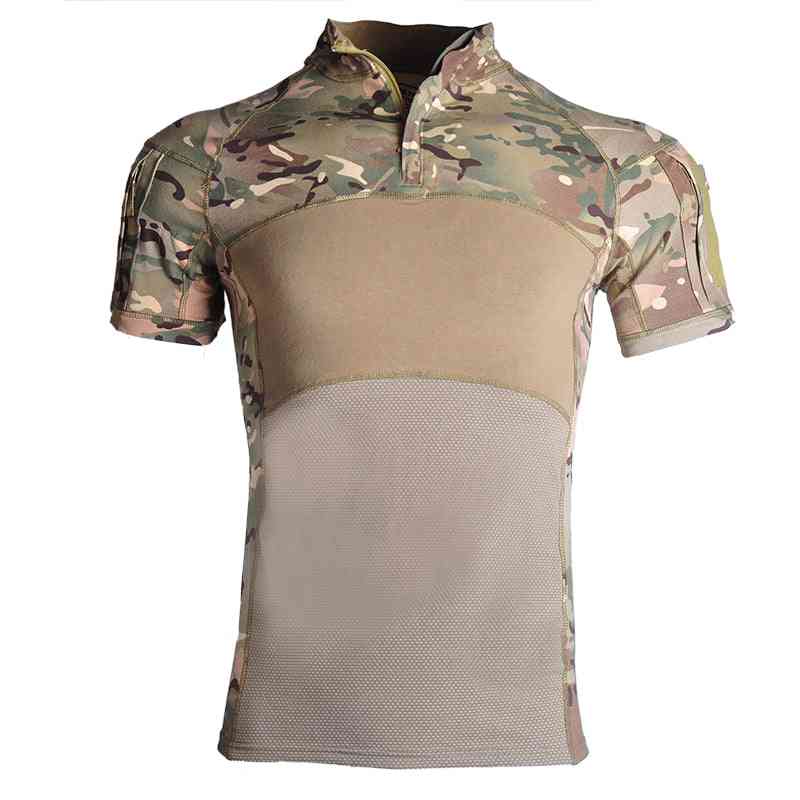 T-shirt de l'armée militaire pour hommes, chemises de combat en plein air