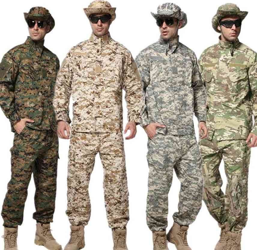 Tactical Military Soldier, Outdoor Combat, Acu Camouflage Pant Sets