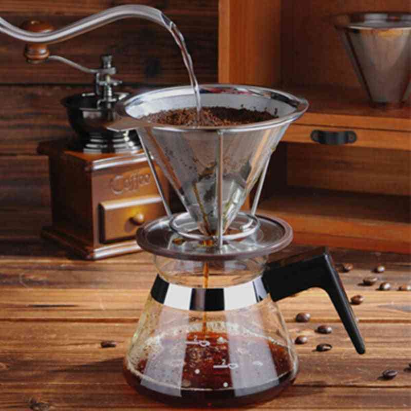 Portable Reusable Hand Drip Coffee Filter Cup For Home/office