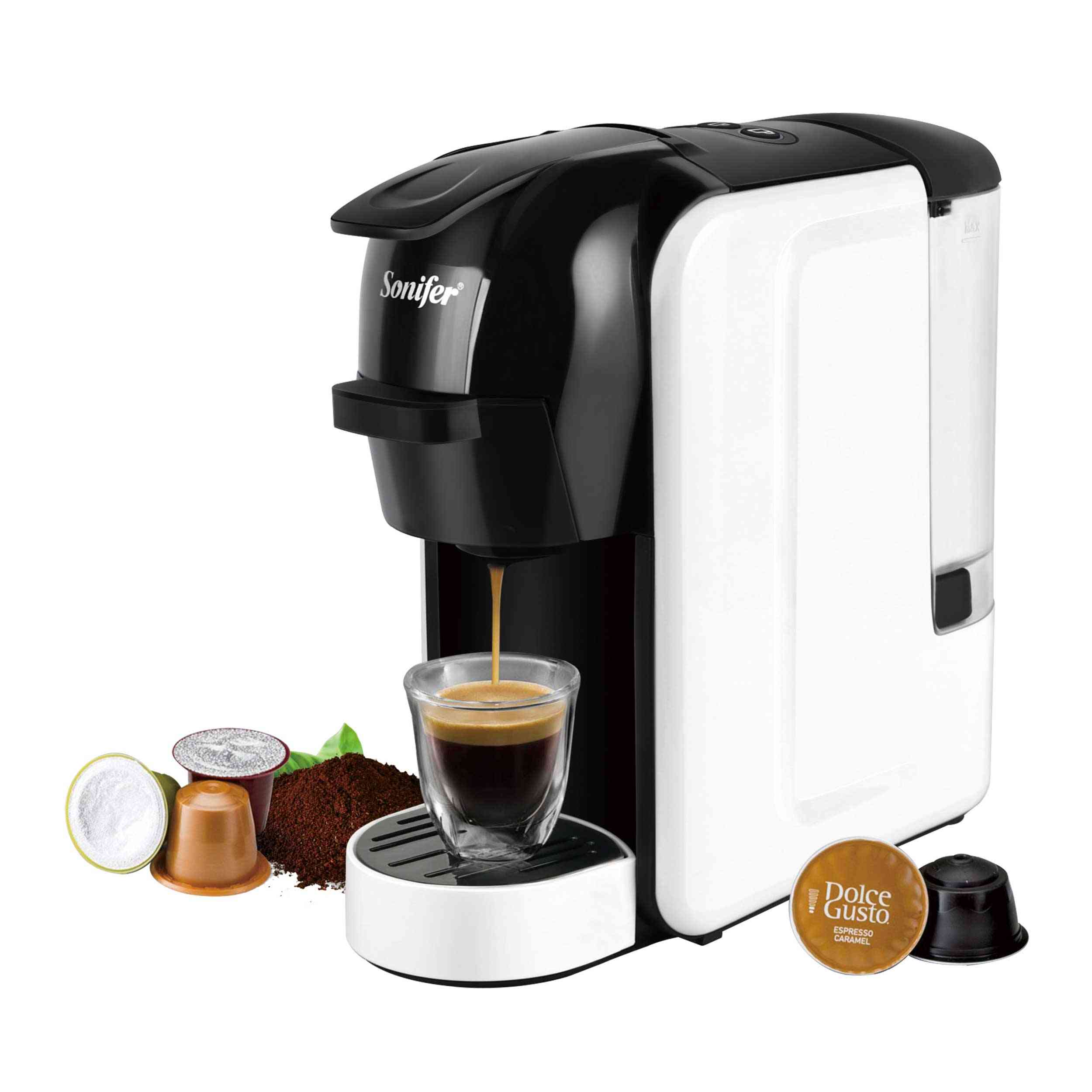 Elektrisk kaffekapselmaskin för kapselkapslar köksredskap barrträd