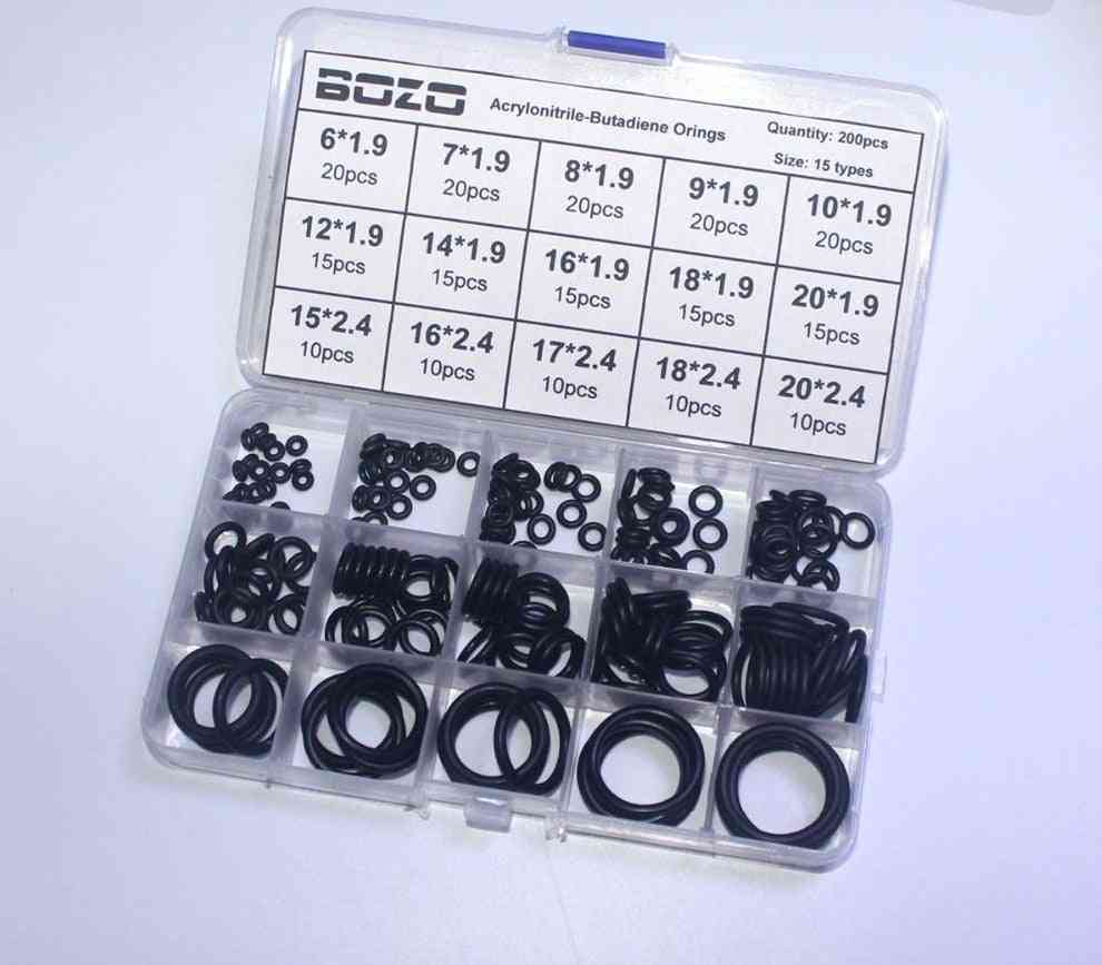 Rubber Gasket Replacements Sealing O Rings Durable Socket Black 15 Sizes Fluorine Silica Gel Pcp Paintball