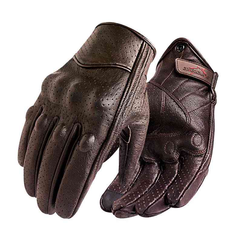 Leather Touch Screen, Full Finger Gloves For Electric Bike, Motorcycle