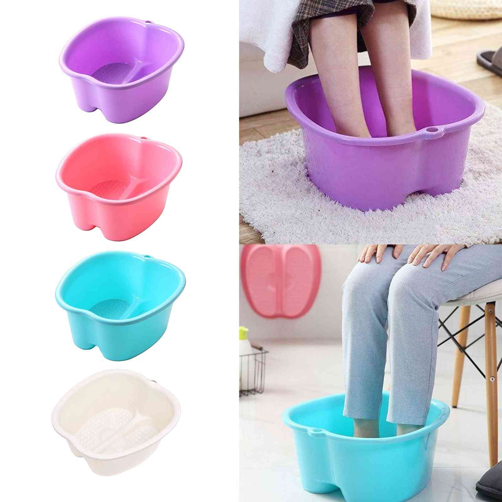 Foot Soaking Bath Basin For Feet Pedicure And Massager