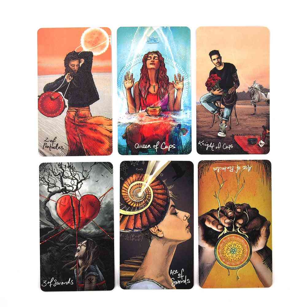 Cartas de tarô oráculo de vidente da luz versão em inglês para jogos de tabuleiro de deck familiar