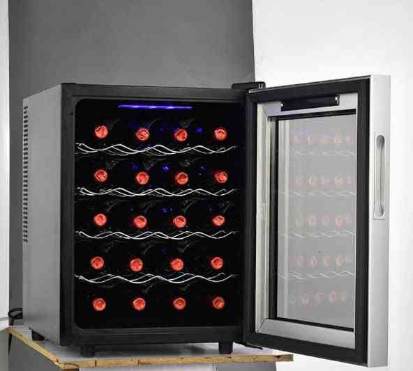 Elektrická červená skříň konstantní teplota, nerez, lednice
