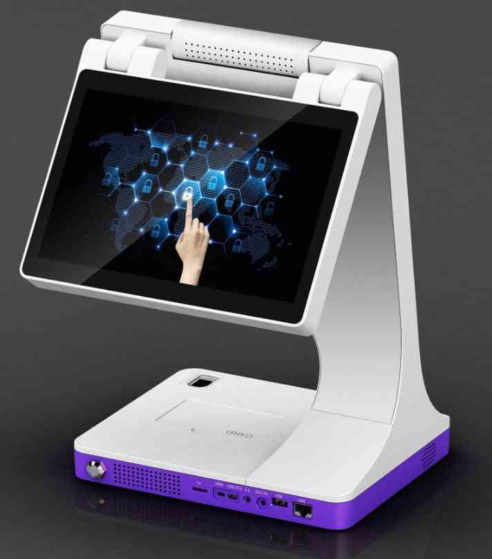 Dual-screen Visitor Face Recognition Device With Passport Scanner, Ocr Card Reader
