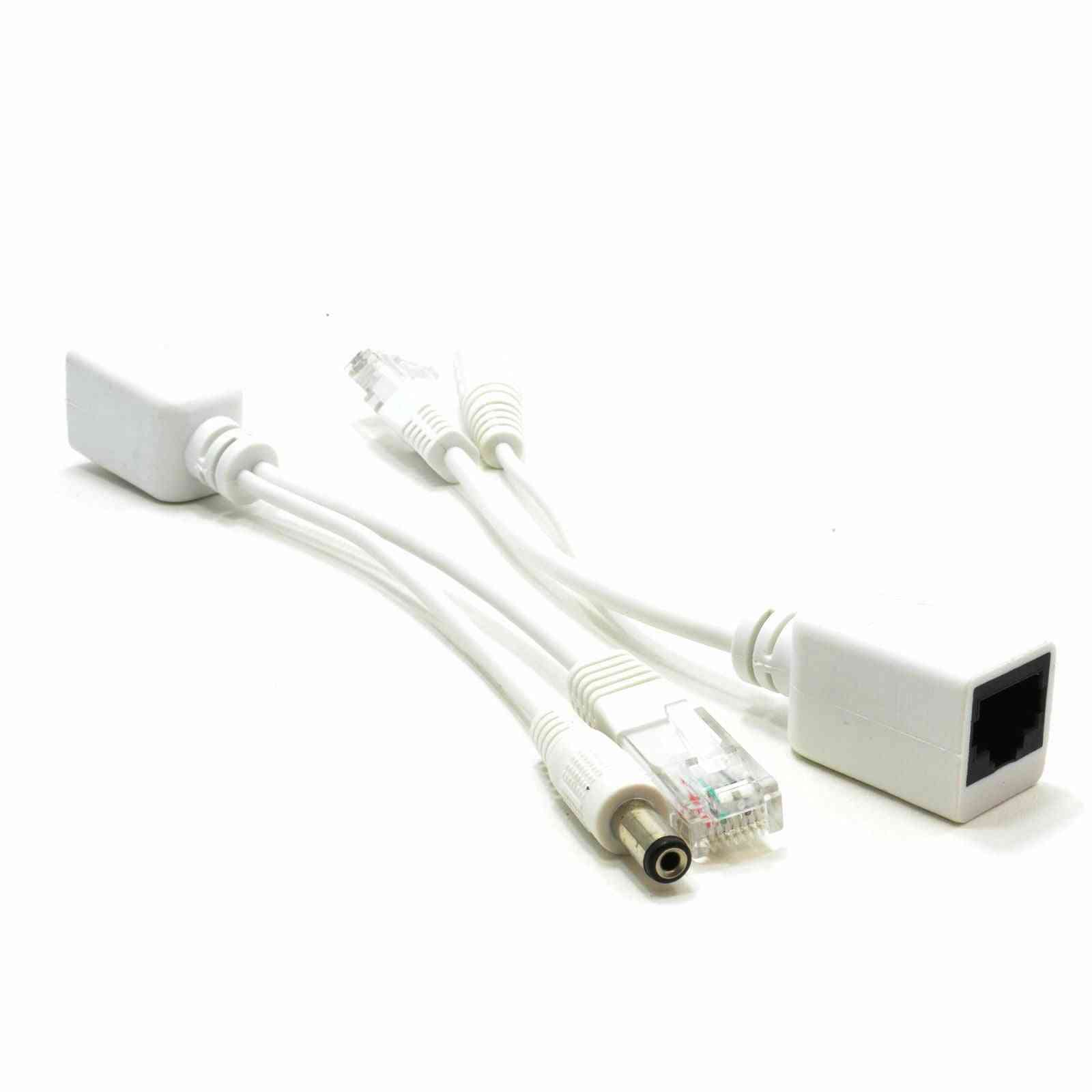 מצלמת ip poe rj45 כבל חשמל על מתאם מפזר מתאם Ethernet