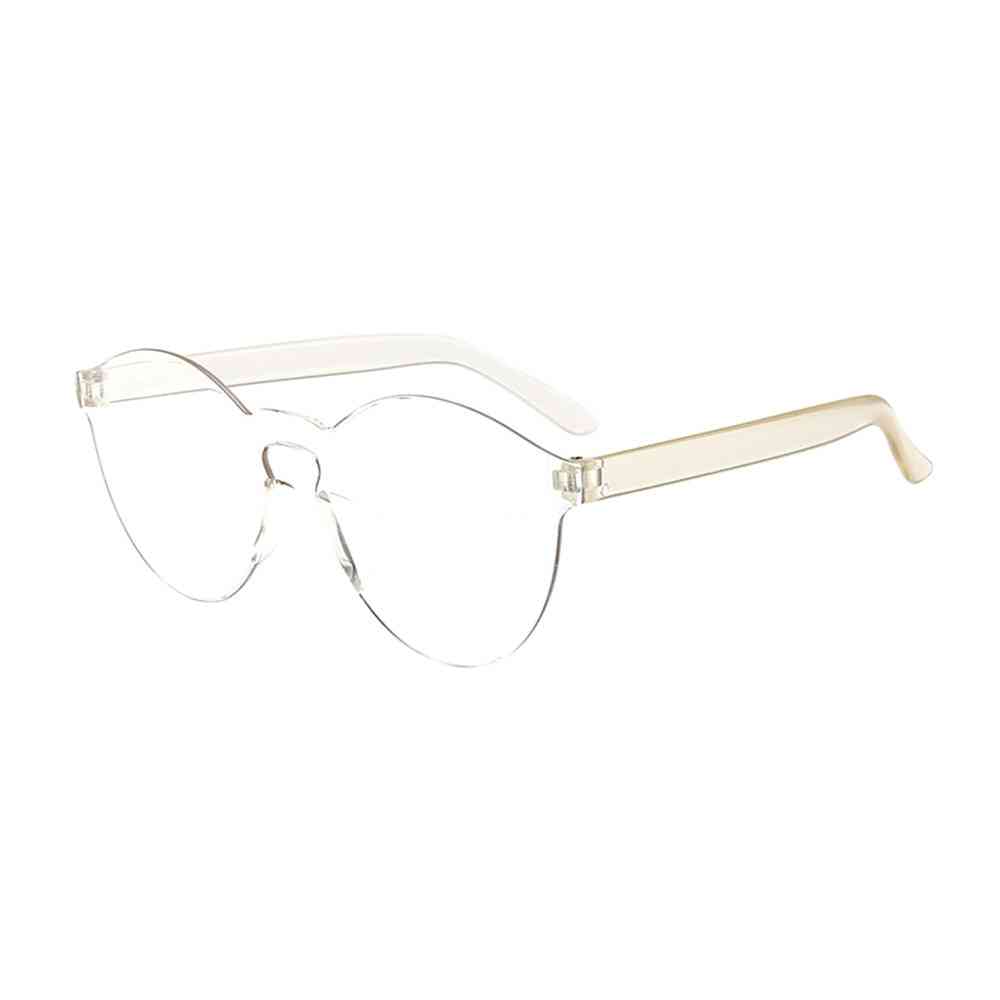 Ochelari de soare retro vintage clari, polarizați, ochelari de vedere fără cadru în aer liber