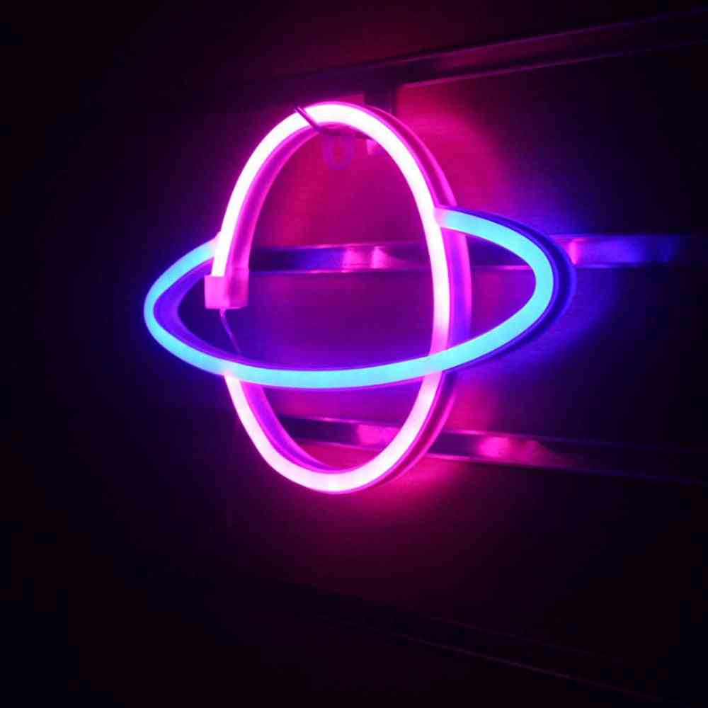 Led Neon Sign Lamp, Universe Panel Wall Light For Home, Bar Decoration