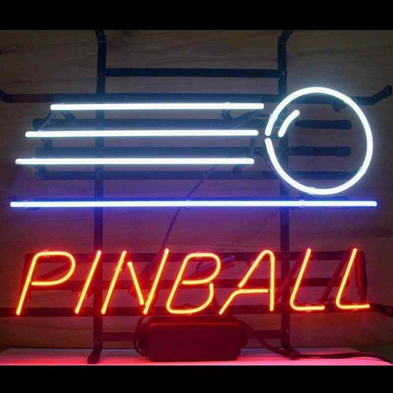 Pinball Glass Neon Light Sign Beer Bar