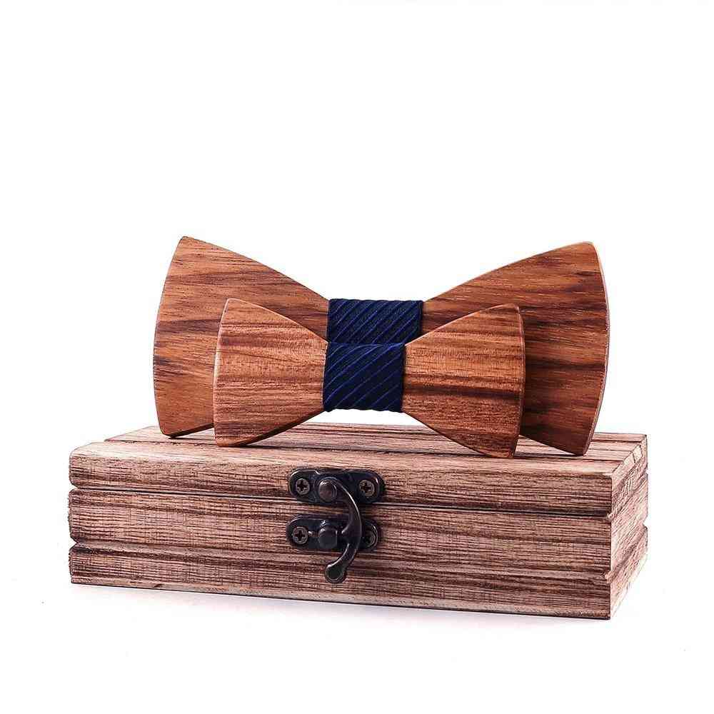 Classic Zebra Wooden, Bow Tie