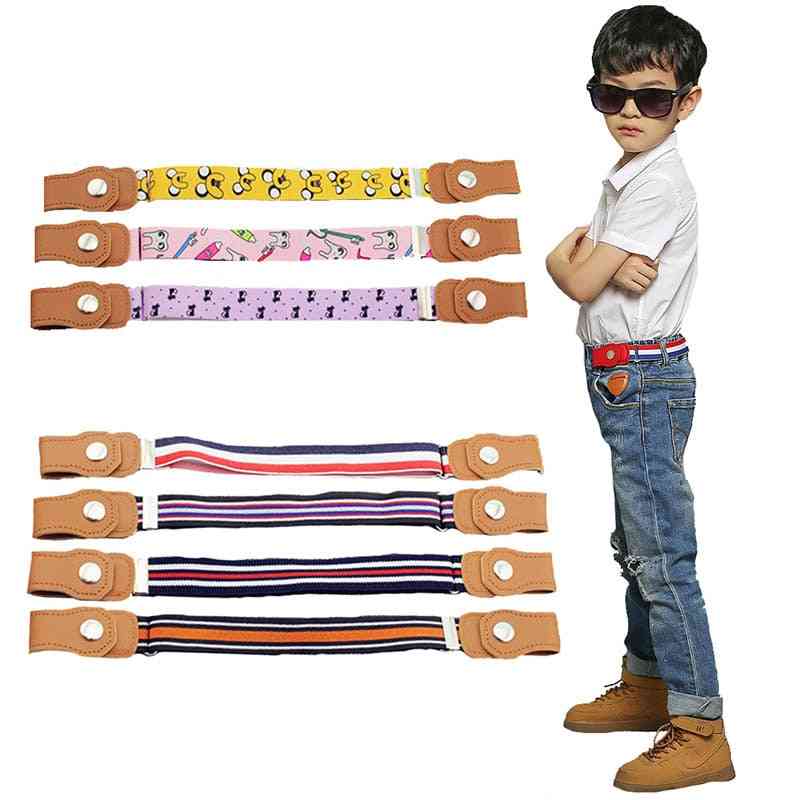 Elastic Buckle-free, Stretch Canvas, Adjustable Belts For Jeans Pants