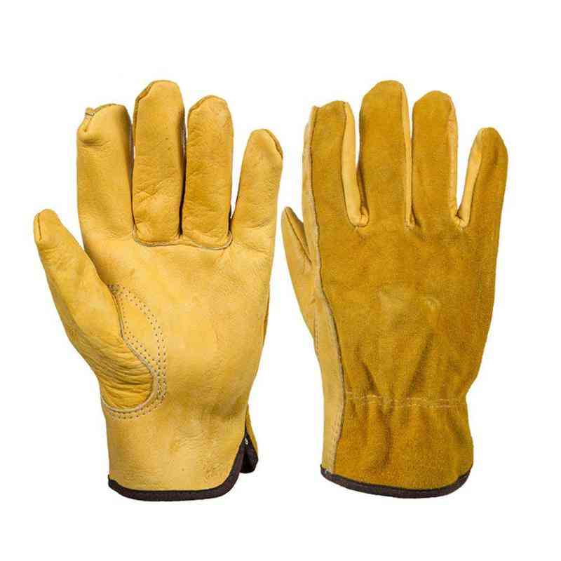 Thorn Proof, Leather Work, Waterproof Slim-fit, Heavy Duty Gardening Gloves