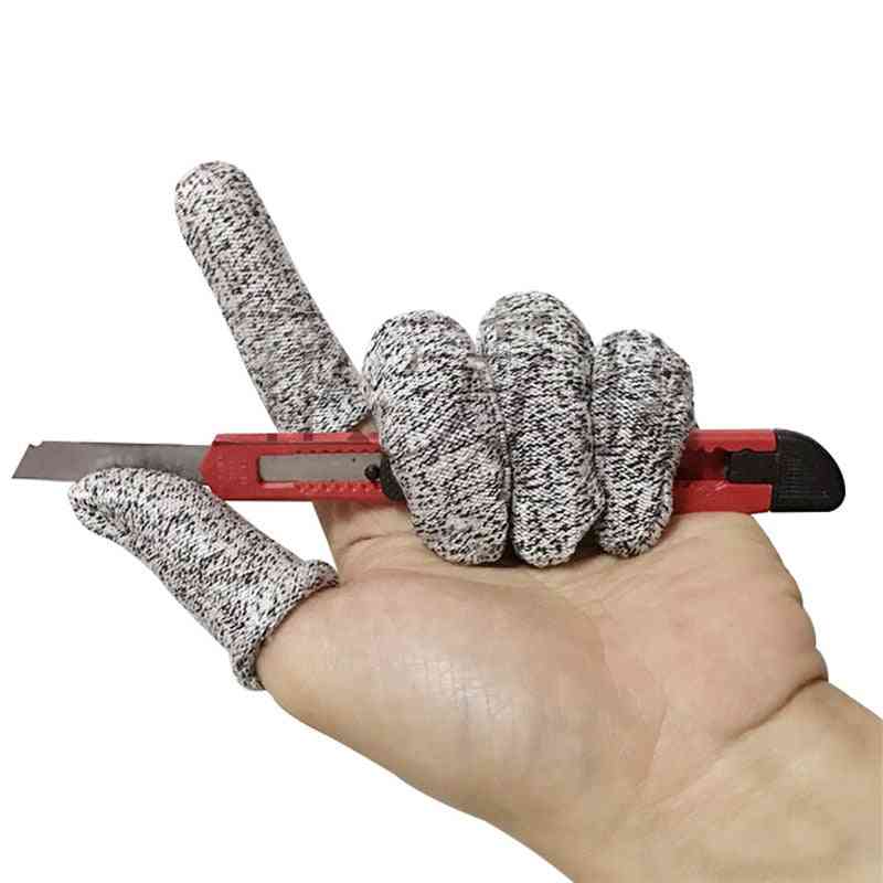 Anti-cut Finger Cots, Cut Resistant Safety Glove, Kitchen Work, Sculpture Picker Fingertips Protector