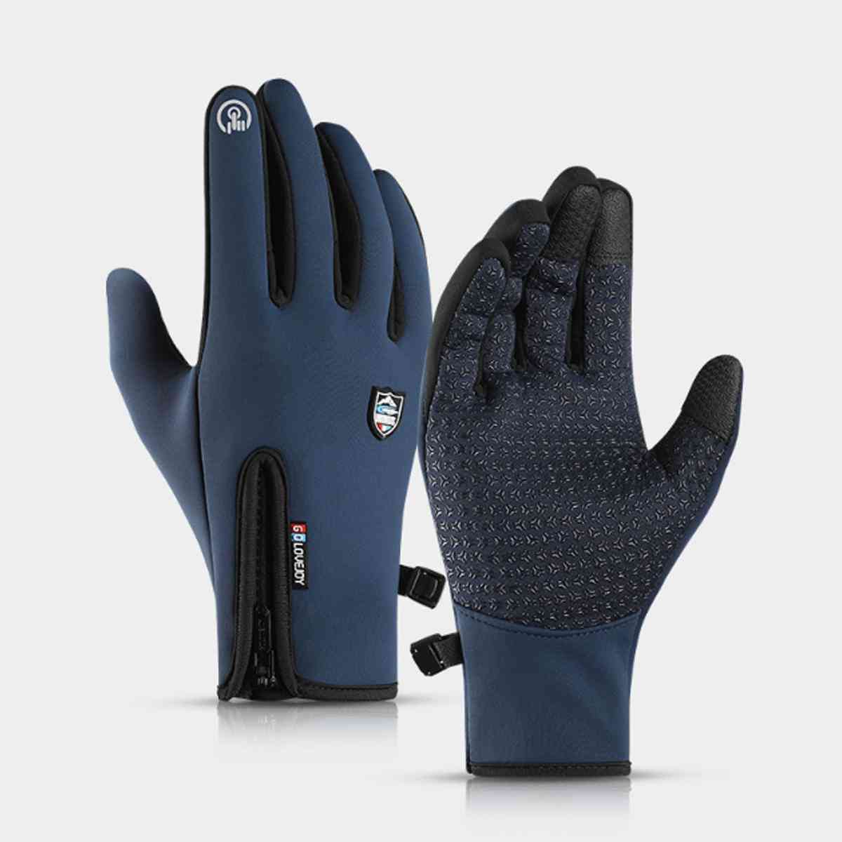 Men Women Winter, Waterproof, Fleece Thermal Glove For Snowboard, Snowmobile