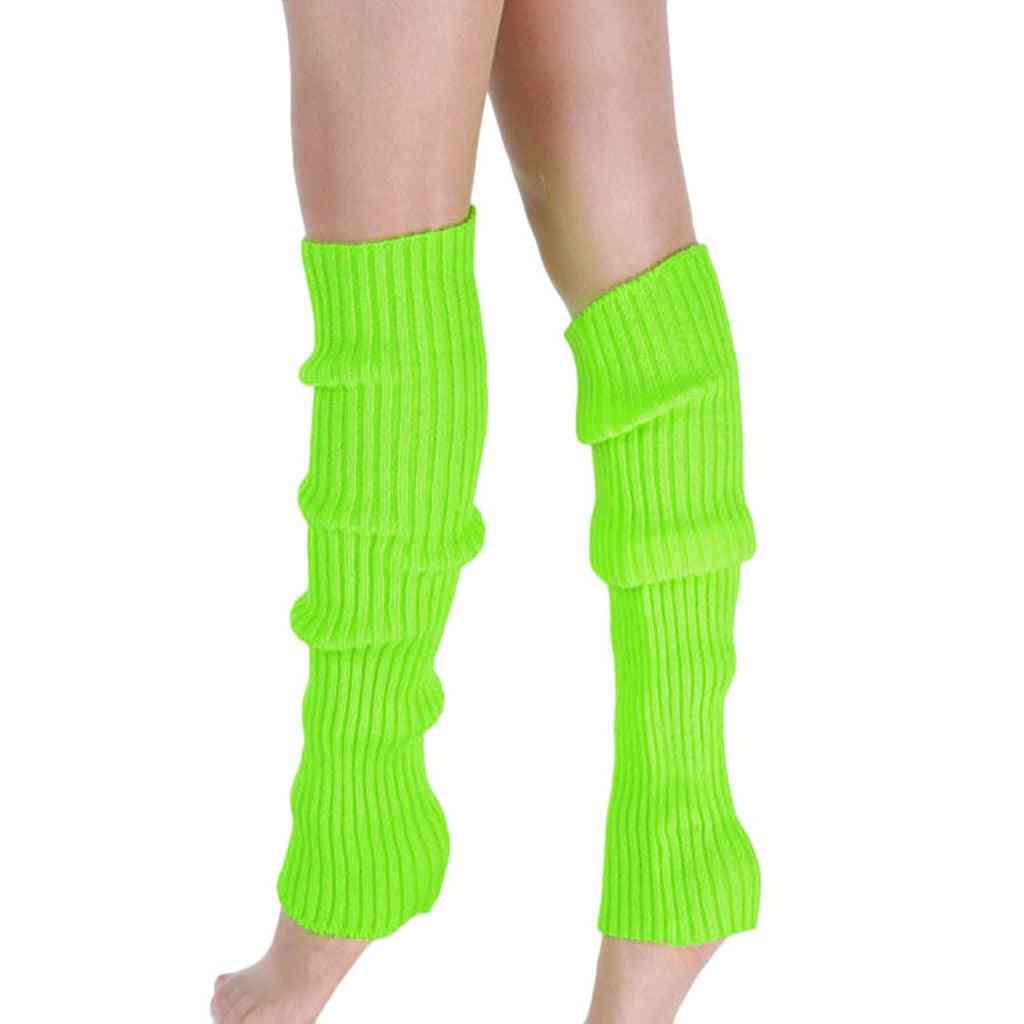 Bas de jambe tricotés plus chauds, bas de jambe tricotés, chaussettes de genou en coton