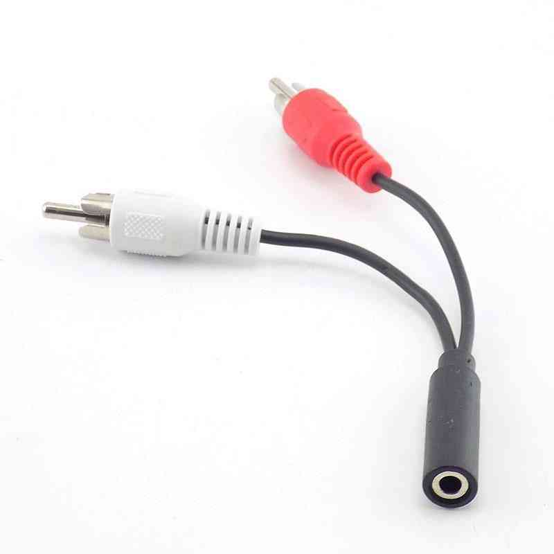 Rca Female Connector, Jack Stereo Cable, Audio Aux, Socket Adapter