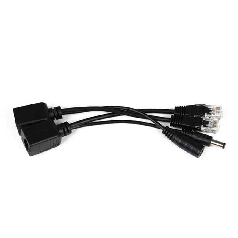 Poe Ethernet-adapterkabel, splitterinjektor, strömförsörjningsmodul
