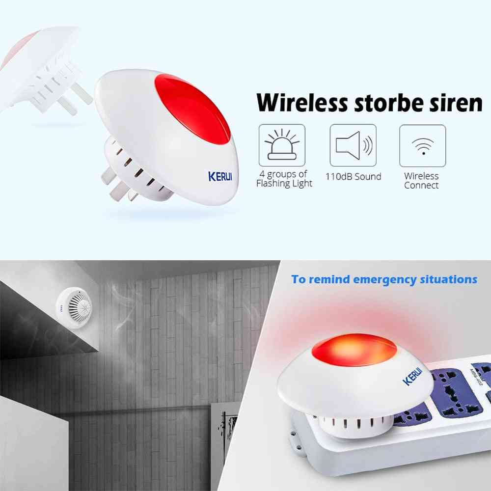 Wireless Flash Horn, Red Warning Light, Strobe Whistle, Siren Alarm System