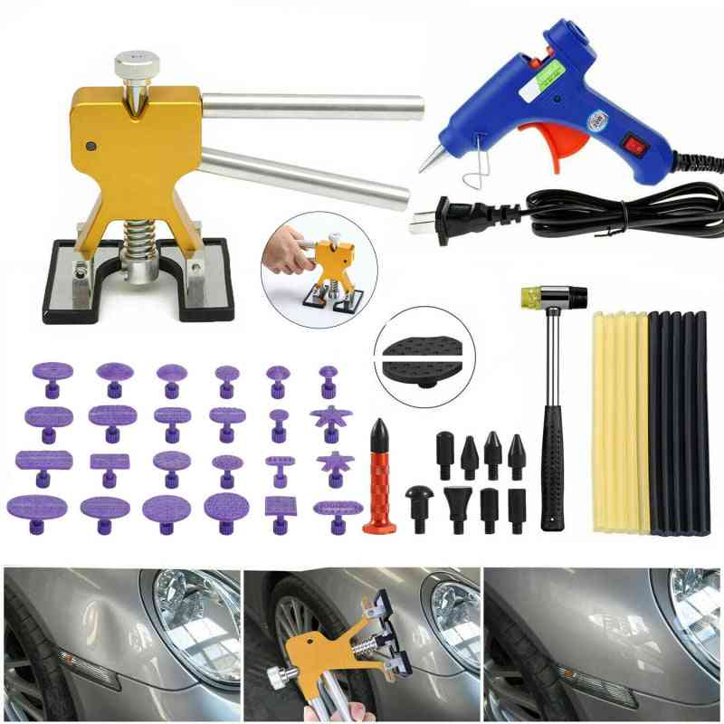 Car Dent Removal Paintless Dent-puller Lifter Repair Kit, Hail Removals Sheet Metal Tools Set