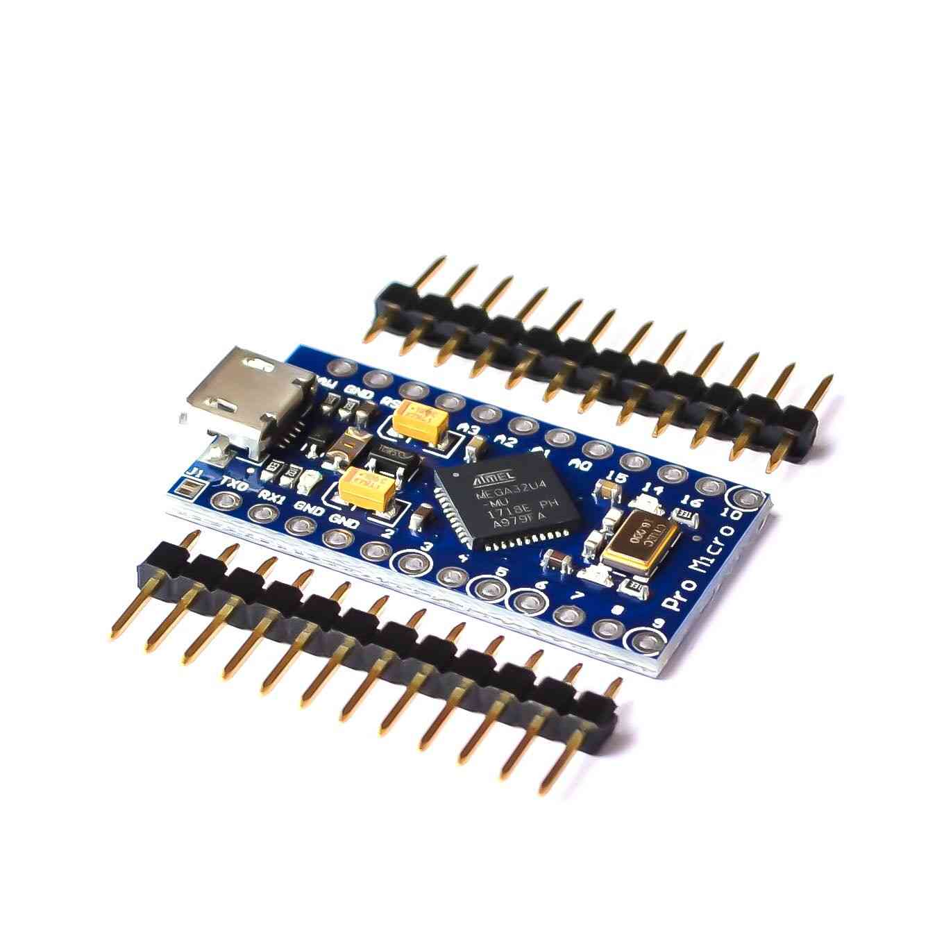 Pro Micro For Arduino Atmega32u4 5v/16mhz Module With Pin Header