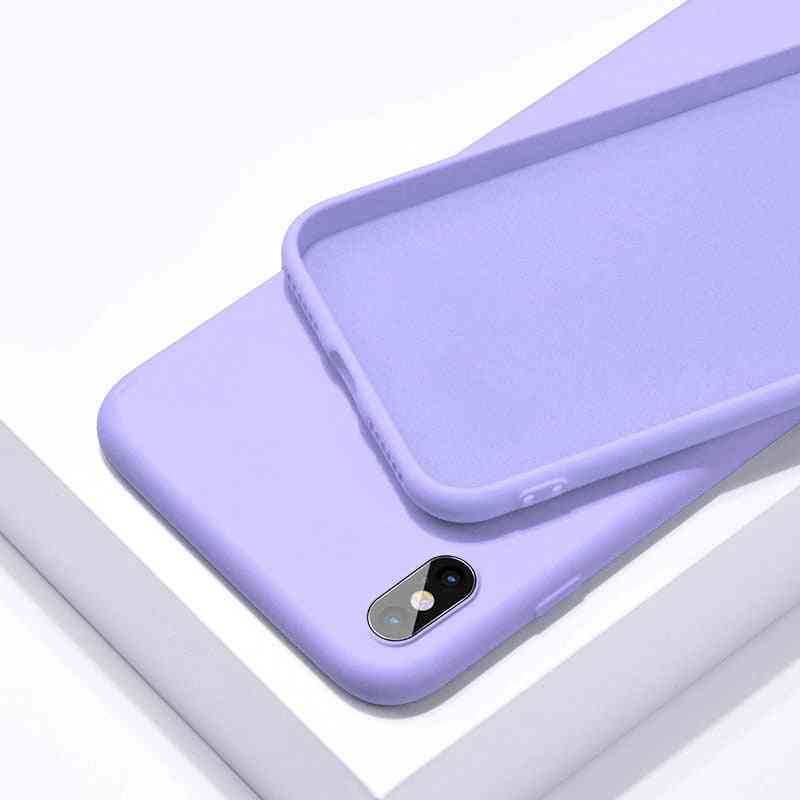 Kumi pehmeä karkkia nestemäinen silikoni puhelimen suojus iphone set-5: lle