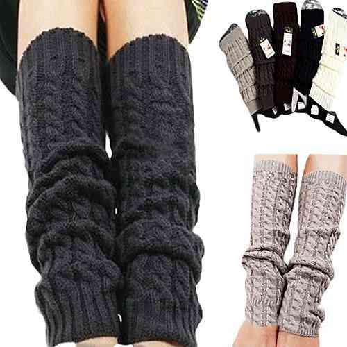 Winter Knit Crochet, Leg Warmers, Legging Knee, High Socks