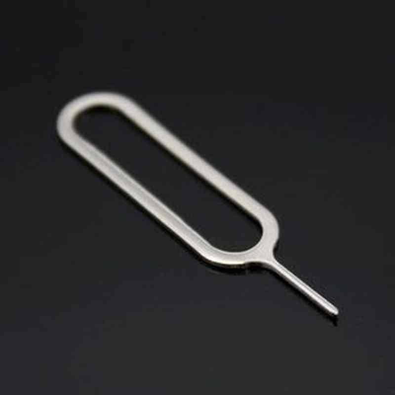 Rustfrit stål nål, sim-kort skub ud nøgleværktøj til mobiltelefon