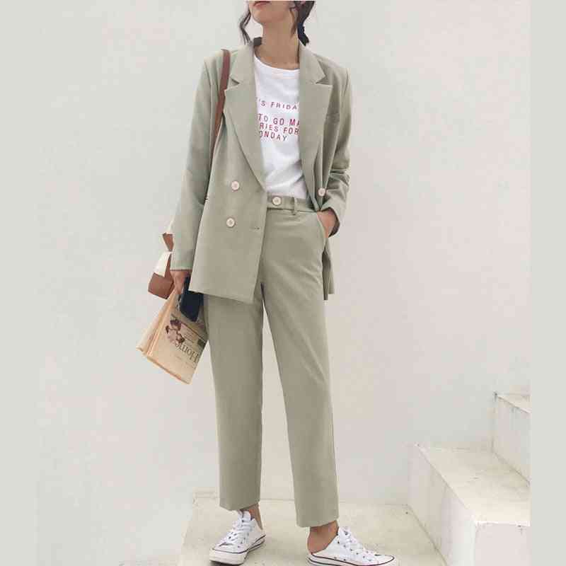 Autumn/ Winter- Notched Thicken, Pant Suit