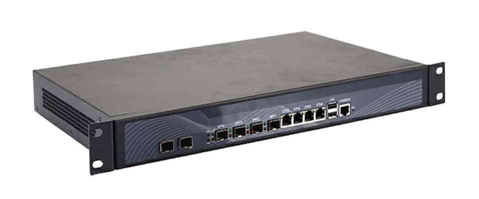 R19 1u Firewall Network Server Sfp With Intel Core Lga1150 I5 4430 4 Sfp 4 Lan 8gb Ram 128gb Ssd