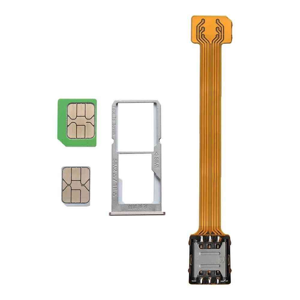 Double Dual Sim Card Sd Adapter