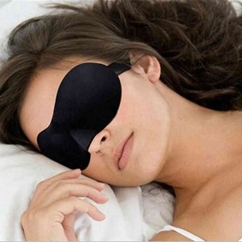 Maschera per gli occhi 3D da viaggio, copertura morbida imbottita per dormire la notte relax