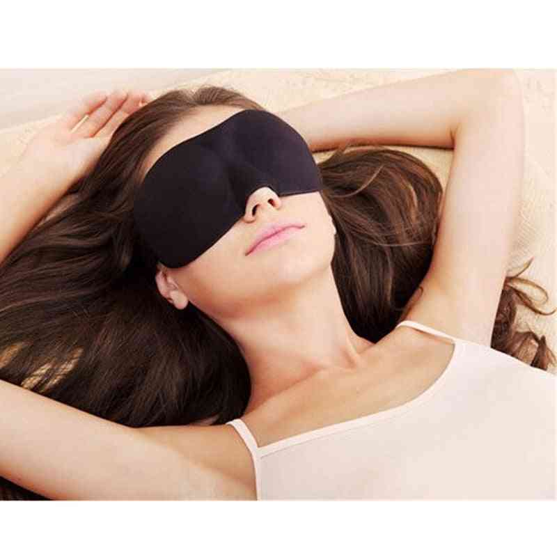 Travel 3d Eye Mask, Night Relax Sleep Soft Padded Shade Cover