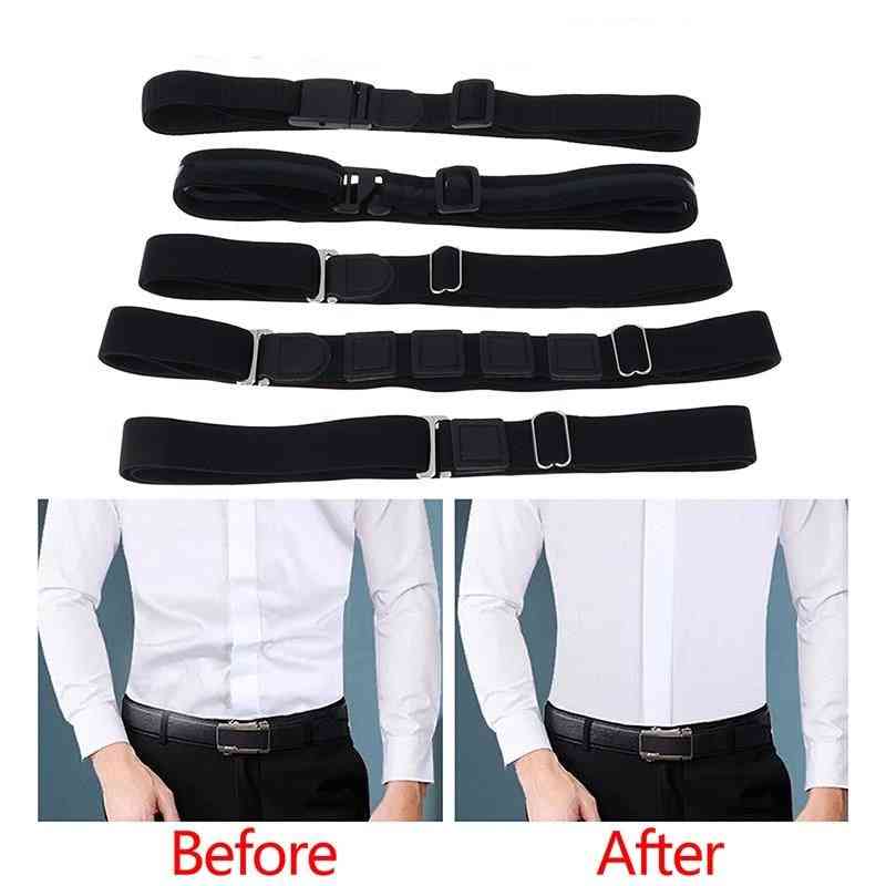 Adjustable Belt & Shirt Stay Straps, Locking Holder