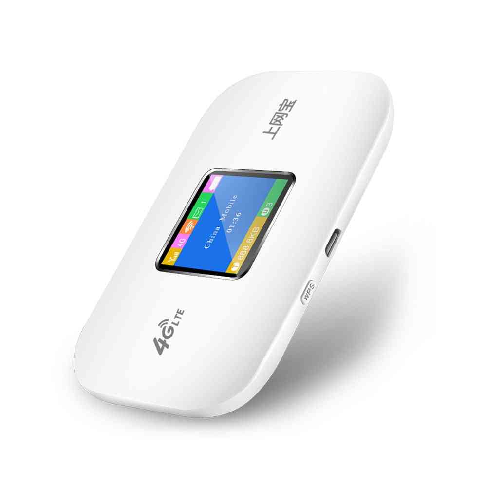 Bærbar lomme, mobil hotspot-bil wi-fi-ruter med SIM-kortspor
