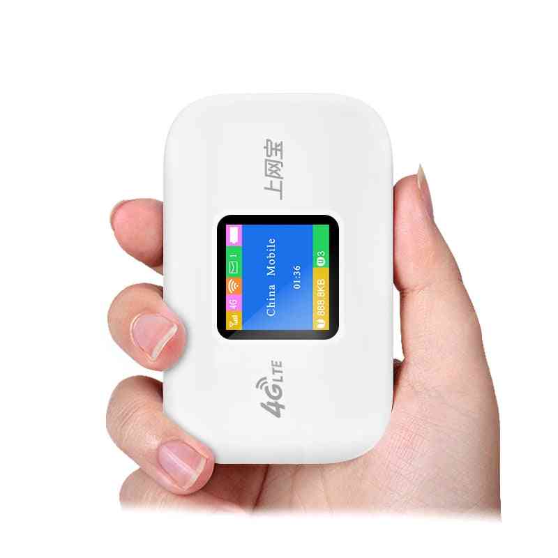 Bärbar ficka, mobil hotspot-wi-fi-router med SIM-kortplats