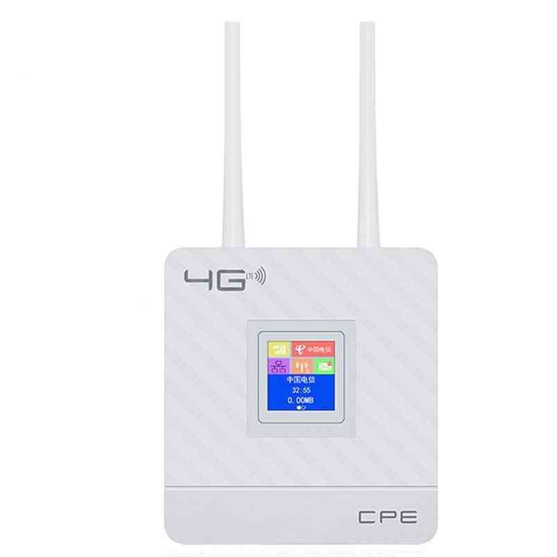 Portable 4g Wifi Router With External Antennas, Sim Card Slot, Wan/lan Port