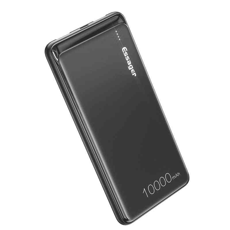 10000mah- Portable Usb Slim, Power Bank, External Battery Charger