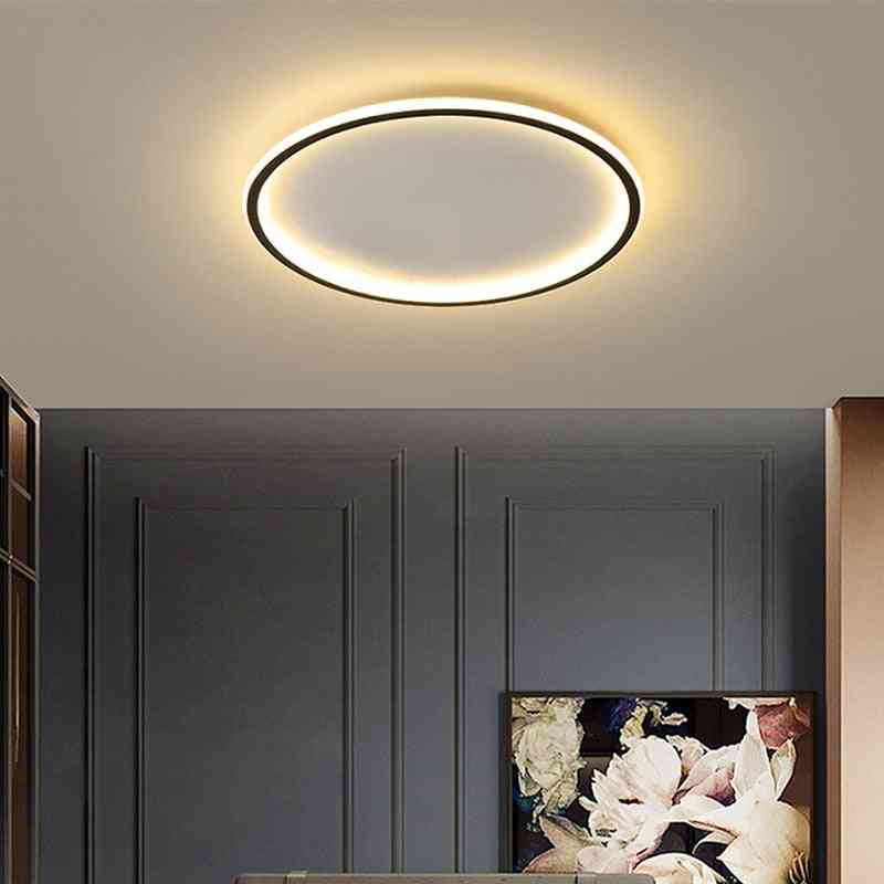 Glans modern, led ultra-tunn, ljuskrona taklampa för vardagsrum, sovrum