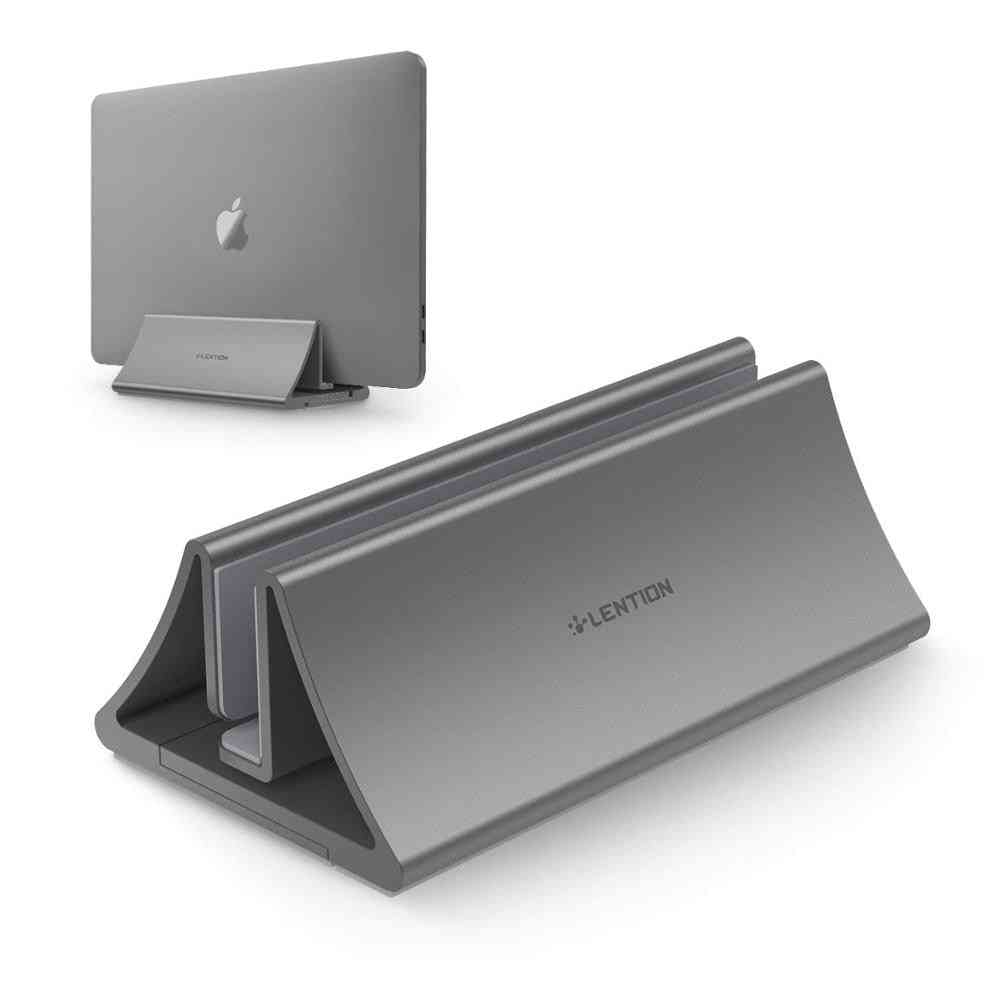 Pladsbesparende aluminium, lodret skrivebordsstativ til ipad pro, chromebook, bærbar computer