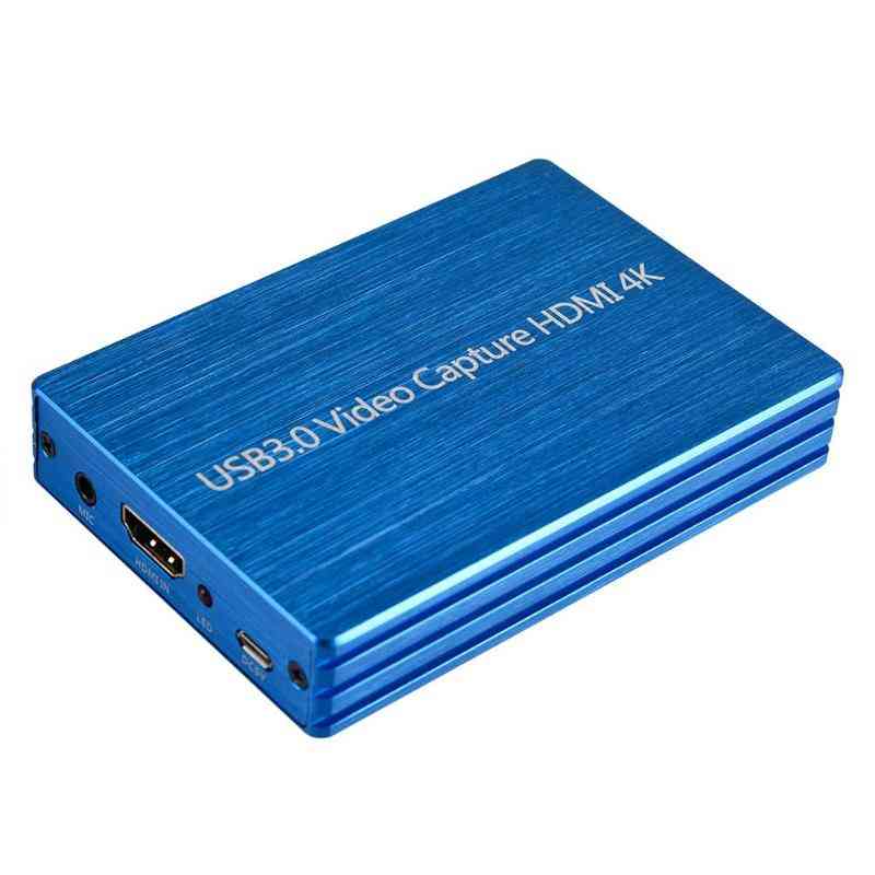 4k 1080p HDMI zu USB 3.0 Videoaufnahmekarte für Live-Stream-Übertragungen