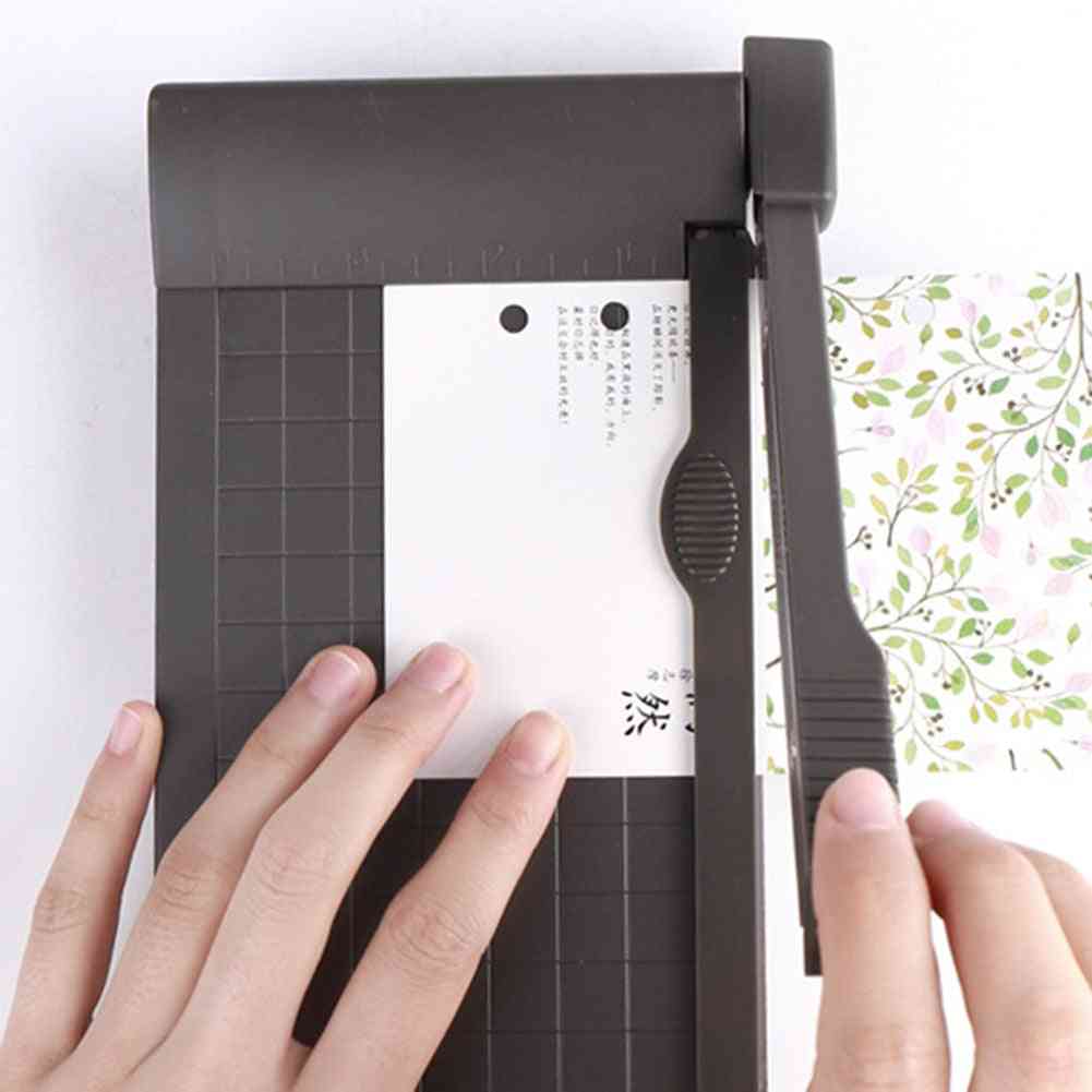 Tagliacarte portatile a5, macchina per utensili da taglio righello incorporata