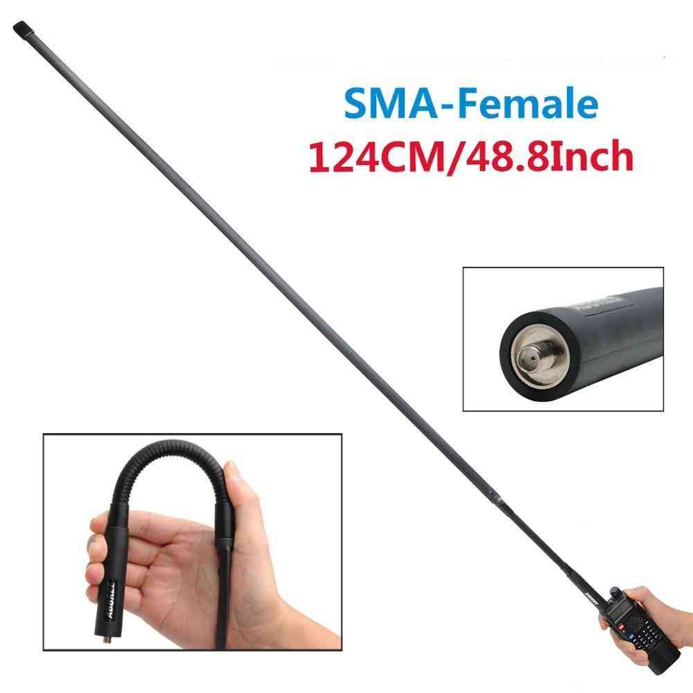 Antenne tactique sma-femelle, double bande et pliable pour talkie-walkie