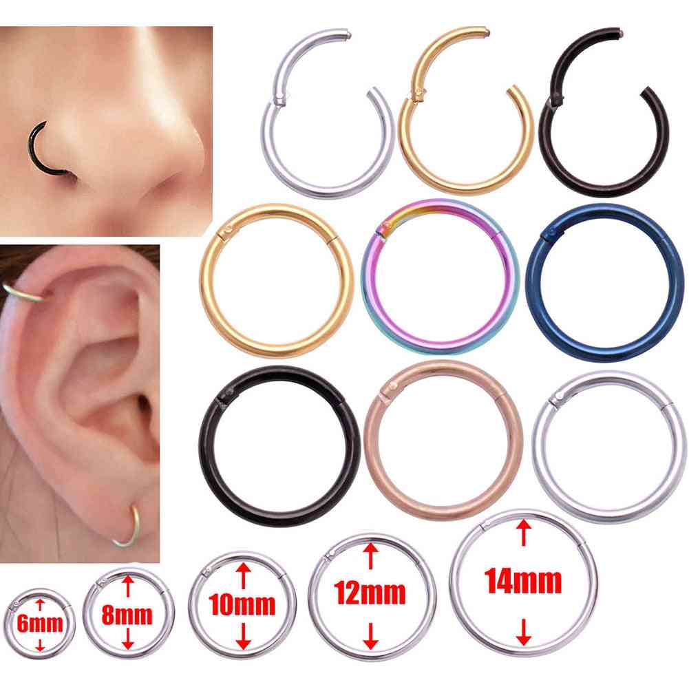 Open Small Septum, Piercing Nose Earrings, Women
