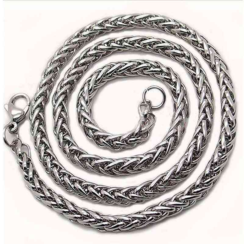 Stainless Steel- Twist Neck Chain, Necklace